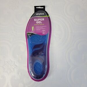 airplus Super Gel Cushion Insoles Women 5-11 Shock Absorption‎ Arch Support